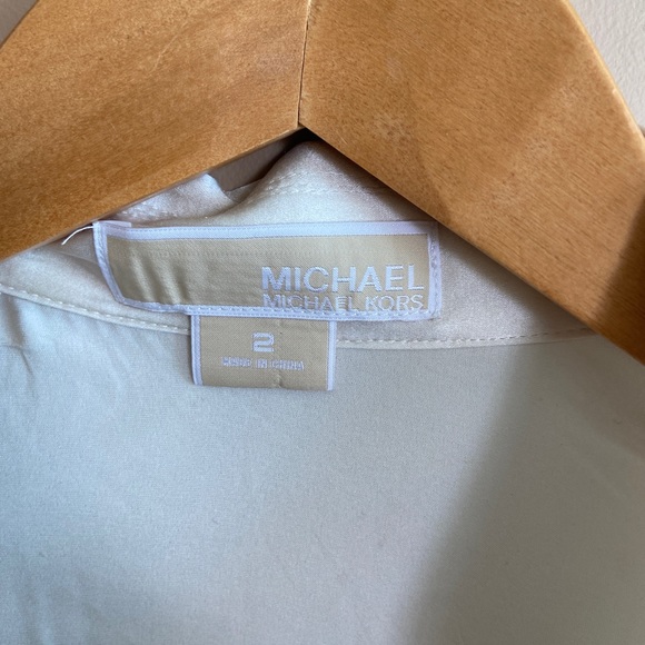 Micheal kore white blouses, long sleeves, size US 2 - Picture 5 of 6